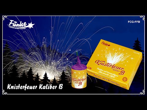 FUNKE Knisterfeuer Kaliber B 3er Pack Bodenfontäne 60 Sek Silberknister ...