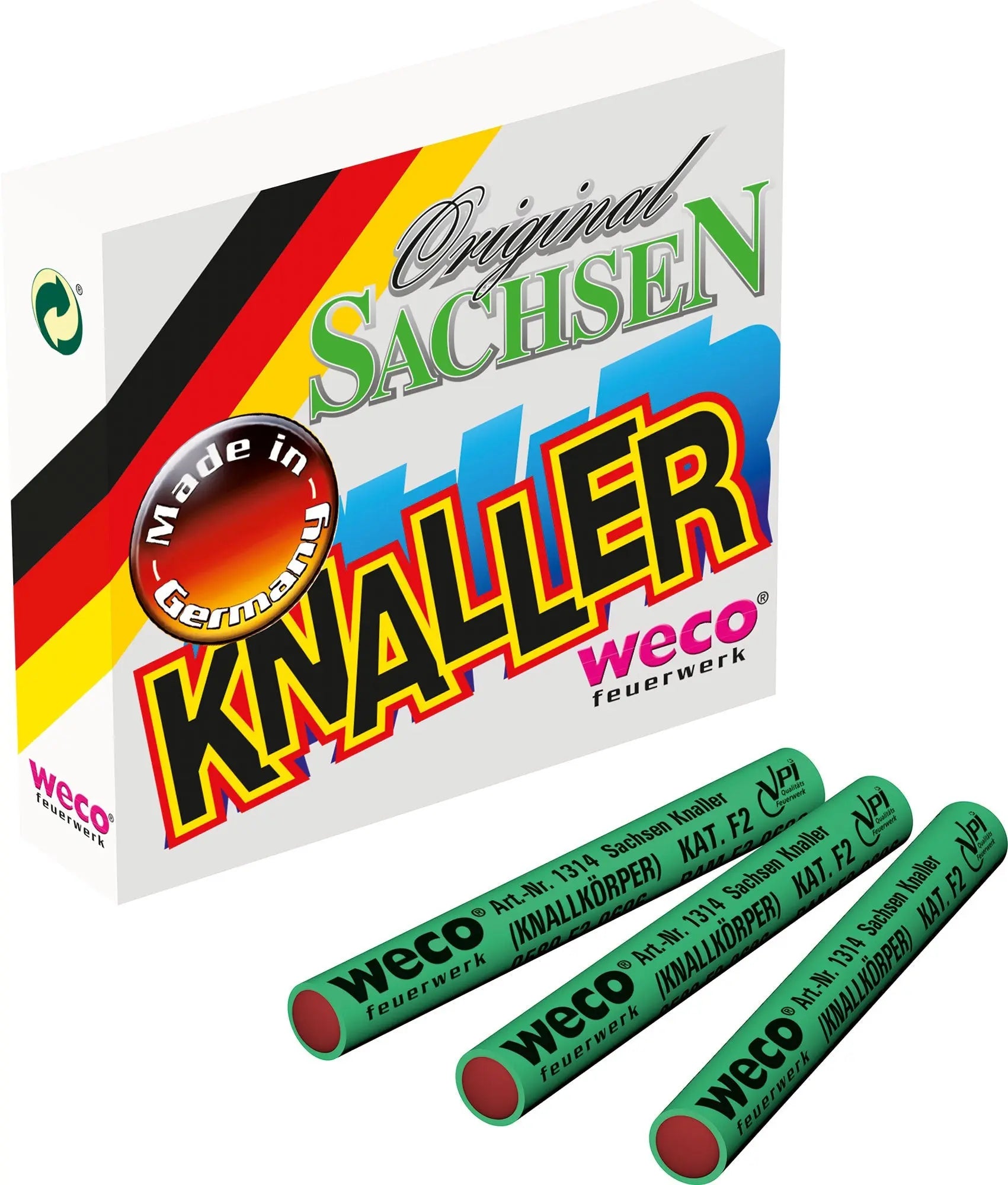 Original Sachsen Knaller Reibkopf 20er Pack Weco