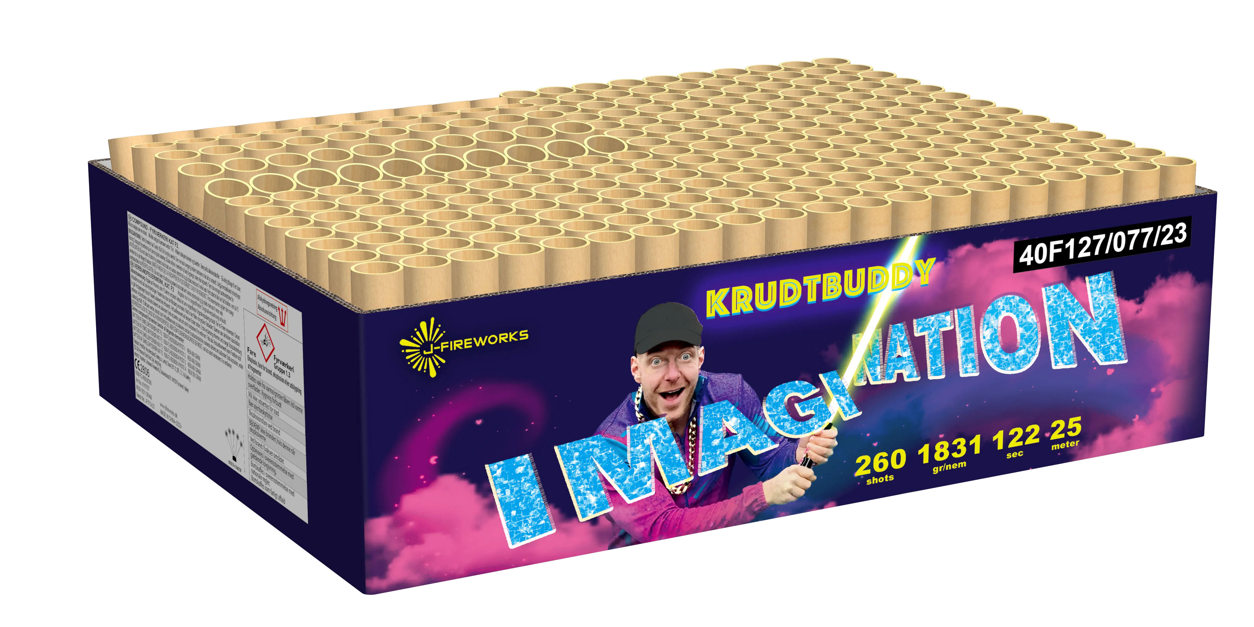 J-Fireworks Krudtbuddy Imagination 260 Schuss Verbundfeuerwerk