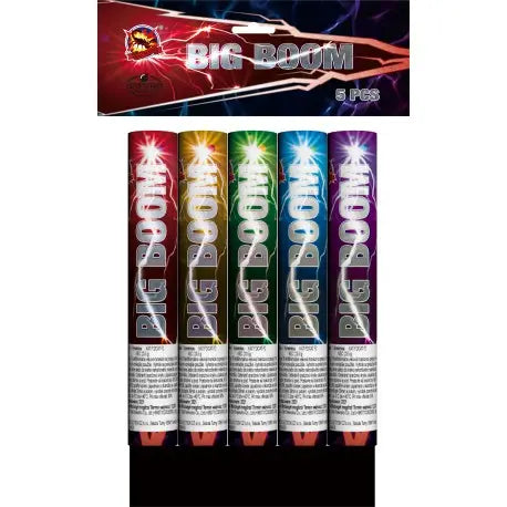 Big Boom 5er Pack Single Shots 30 mm SRPyro