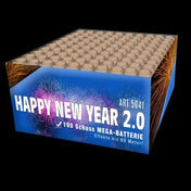 Happy New Year 2.0 - 100 Schuss Verbundfeuerwerk XXL Katan